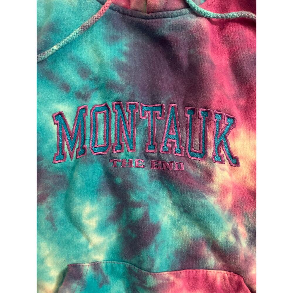 MONTAUK TIE DYE HOODIE SWEATSHIRT BY EXIST M